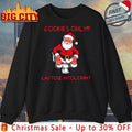 Cookies only Santa Toilet lactose intolerant christmas shirt Unisex T-shirt, Sweatshirt, Hoodie, Long Sleeve Tee - T-Shirt, Sweatshirt, Hoodie