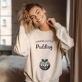 Cooking Little Pudding Pregnancy Announcement Maternity Jumper Pregnant Xmas Pregnancy Reveal T-Shirts, Hoodie, Sweatshirt - T-Shirt, Sweatshirt, Hoodie