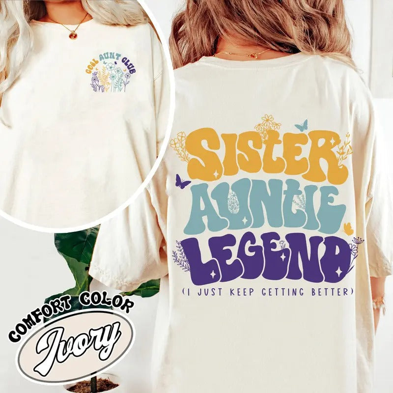 Cool Aunt Club Comfort Color Shirt Cool Aunts Club Cool Sister Club Shirt Cool Sisters Club Cool Big Sister Club T-Shirts, Hoodie, Sweatshirt - T-Shirt, Sweatshirt, Hoodie