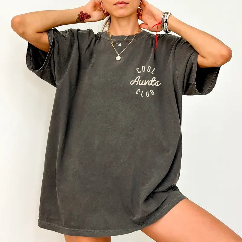 Cool Aunts Club Shirt Comfort Colors Funny Aunt Be Favorite Aunt Cool Auntie New Aunt Soft Cotton Casual Womenswear T-Shirts, Hoodie, Sweatshirt - T-Shirt, Sweatshirt, Hoodie