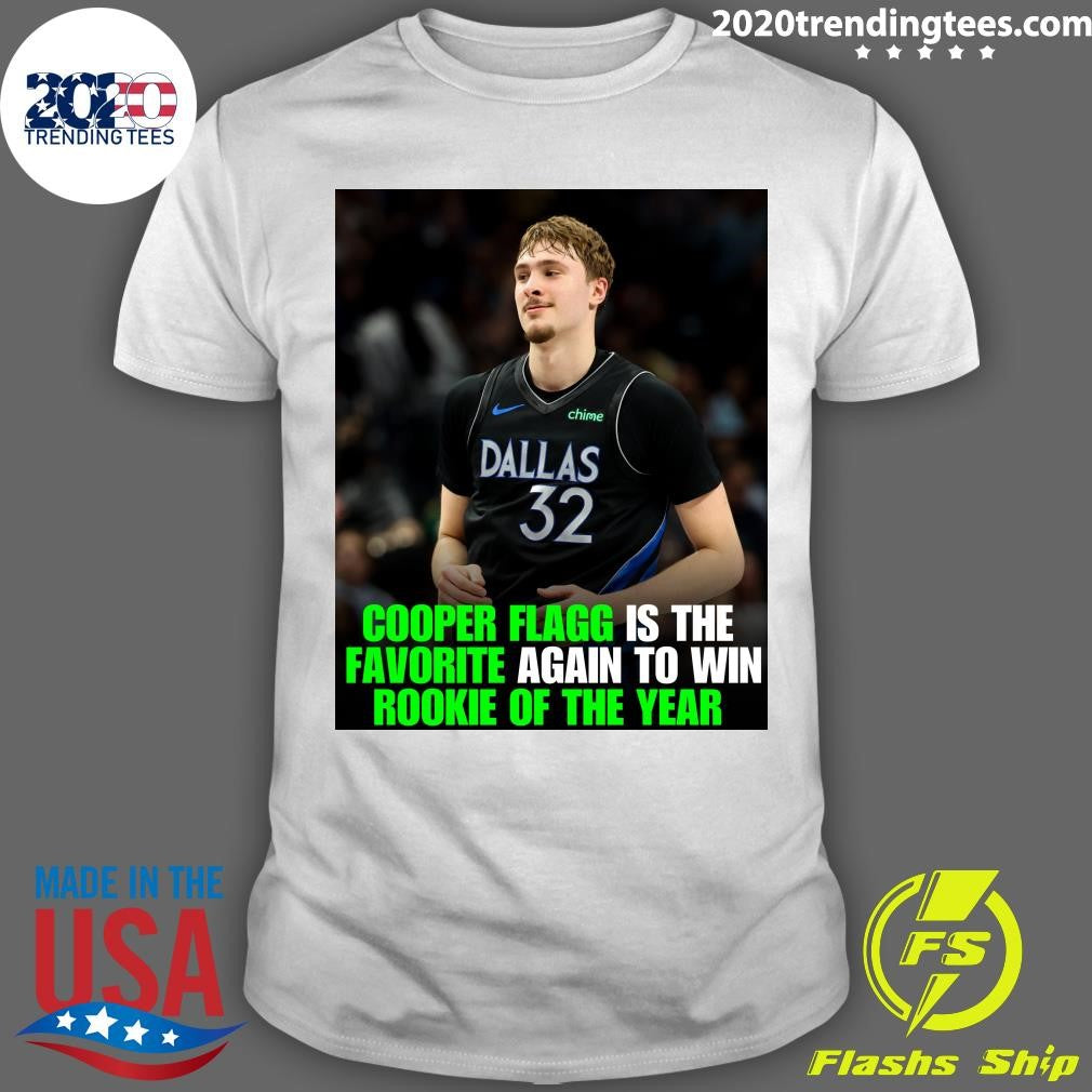 Cooper Flagg Is The Favorite Again To Win Rookie Of The Year Shirt Unisex T-shirt, Sweatshirt, Hoodie, Long Sleeve Tee - T-Shirt, Sweatshirt, Hoodie
