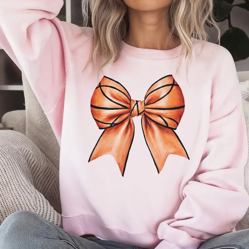 Coquette Basketball Comfy Softball Bow Basketball Mom T-Shirts, Hoodie, Sweatshirt - T-Shirt, Sweatshirt, Hoodie