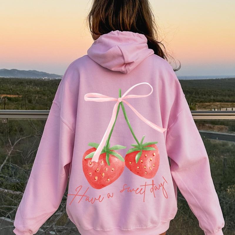 Coquette Berry Have Good Day Words Back Coquette Bow Ribbon Cute Coquette T-Shirts, Hoodie, Sweatshirt - T-Shirt, Sweatshirt, Hoodie