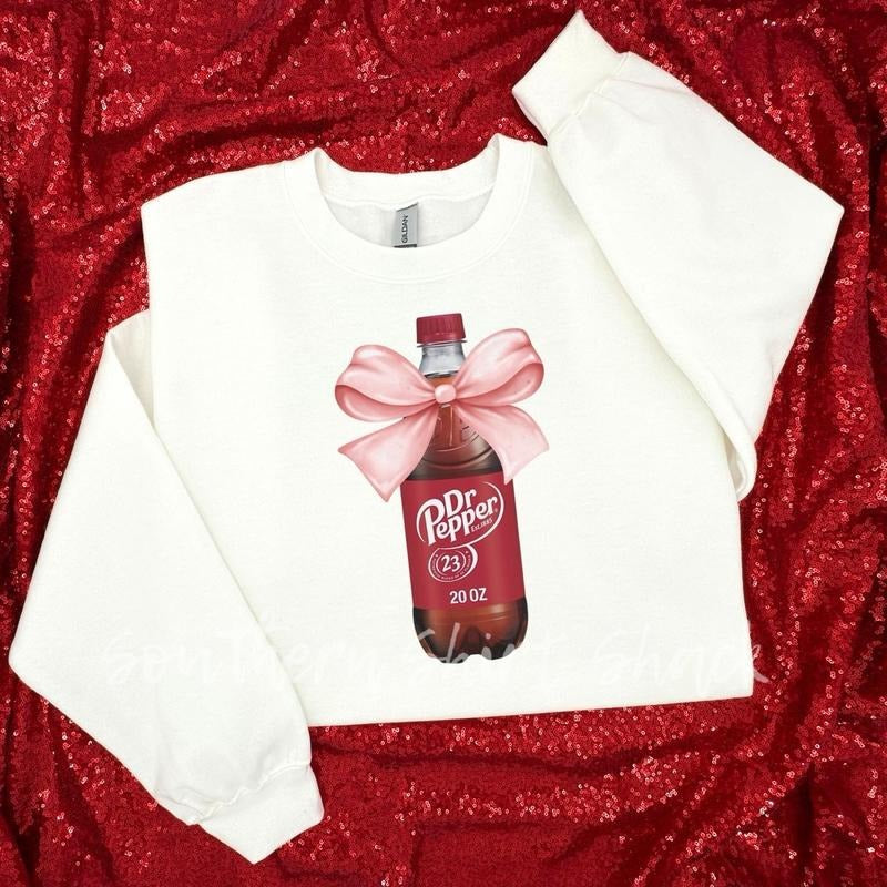 Coquette Bow Dr Pepper T-Shirts, Hoodie, Sweatshirt - T-Shirt, Sweatshirt, Hoodie