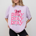 Coquette Bow Pink Pray Religious Bible Verse Christian Faith Based T-Shirts, Hoodie, Sweatshirt - T-Shirt, Sweatshirt, Hoodie