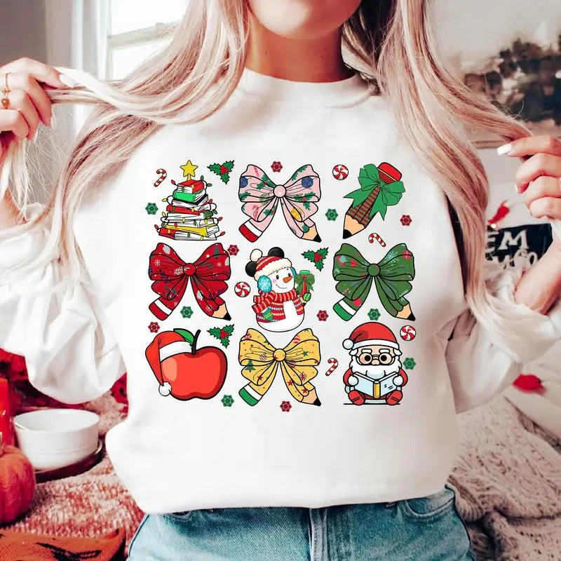 Coquette Bow Teacher Shirt Coquette Teacher Shirt Teacher Pencil Shirt Teacher Teacher Life T-Shirts, Hoodie, Sweatshirt - T-Shirt, Sweatshirt, Hoodie