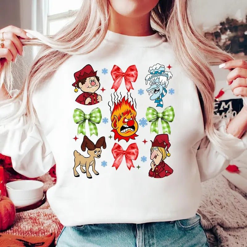 Coquette Bow Year Without Santa Claus Shirt Funny Shirt Cartoon Shirt Character Shirt Xmas Shirt T-Shirts, Hoodie, Sweatshirt - T-Shirt, Sweatshirt, Hoodie