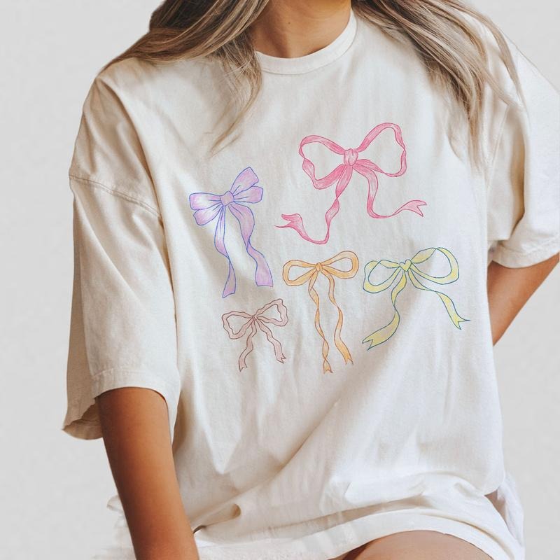 Coquette Bows Shirt Her Coquette Bow Collage Ribbon Shirt Girl Comfort Bows Coquette Ribbon Coquette Her Wife Bow Coquette Top T-Shirts, Hoodie, Sweatshirt - T-Shirt, Sweatshirt, Hoodie