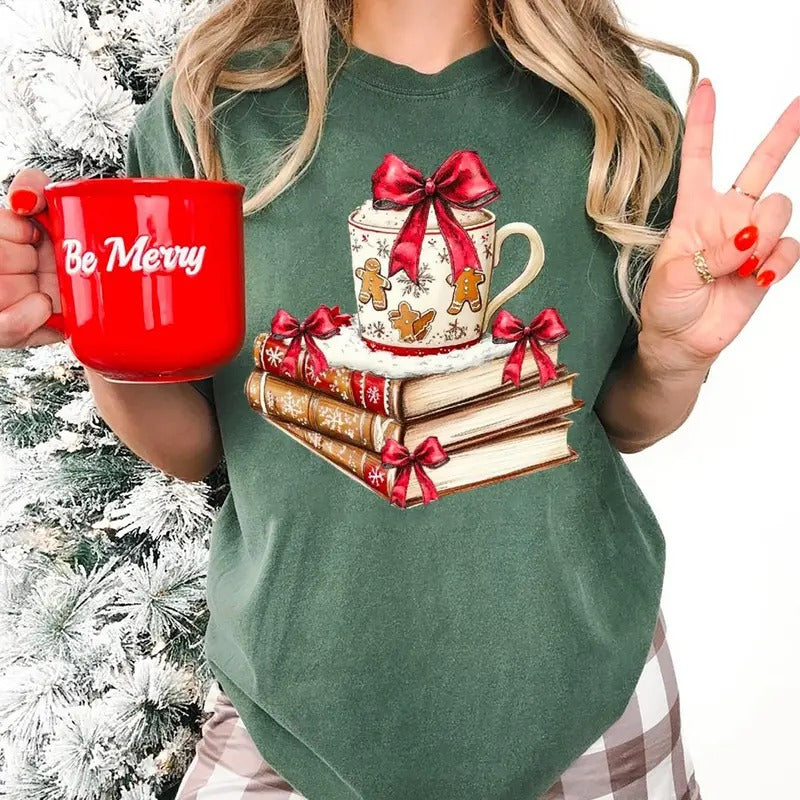 Coquette Books Shirt All Booked Books Hot Cocoa Shirt Bookish Book Lover Booktok Bookworm Book Lover T-Shirts, Hoodie, Sweatshirt - T-Shirt, Sweatshirt, Hoodie