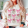 Coquette Shirt Pink Bow Shirt Pink Santa Vintage Cotton T-Shirts, Hoodie, Sweatshirt - T-Shirt, Sweatshirt, Hoodie