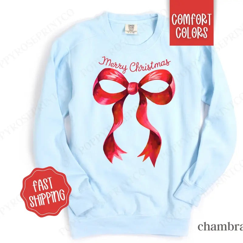 Coquette Comfort Colors Preppy Merry T-Shirts, Hoodie, Sweatshirt - T-Shirt, Sweatshirt, Hoodie