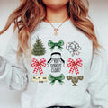 Coquette Deer Bow Tree Lights Cute Winter Shirt Xmas Shirt T-Shirts, Hoodie, Sweatshirt - T-Shirt, Sweatshirt, Hoodie
