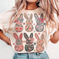 Coquette Easter Bunny Floral Shirt Easter Bunny Coquette Easter Shirt Retro Easter Shirt Girly Easter Bow Bunny Shirtshirt Vintage Shirt T-Shirts, Hoodie, Sweatshirt - T-Shirt, Sweatshirt, Hoodie