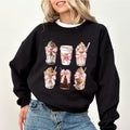 Coquette Iced Coffee Coquette Iced Coffee Club Vintage Coffee Lover Mom Coffee Coquette Bow Coffee Long Sleeve Pink Girly Shirt Top Womenswear Soft Cozy Fabric T-Shirts, Hoodie, Sweatshirt - T-Shirt, Sweatshirt, Hoodie