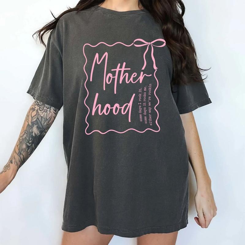 Coquette Motherhood Some Days I Rock Comfort Colors Shirt Moms Life New Mom Funny Sarcastic Mom Mom T-Shirts, Hoodie, Sweatshirt - T-Shirt, Sweatshirt, Hoodie