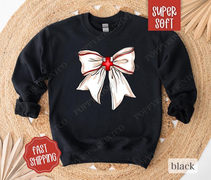 Coquette Nurse Bow Nurse Appreciation RN Nurse Nursing Student T-Shirts, Hoodie, Sweatshirt - T-Shirt, Sweatshirt, Hoodie