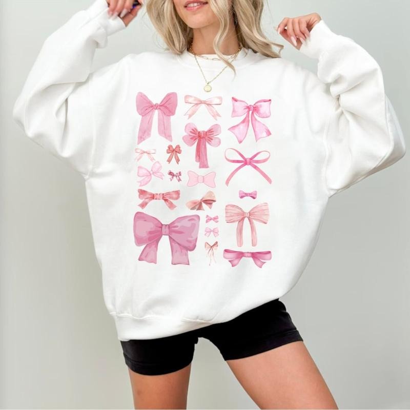 Coquette Pink Bow Cute Coquette Shirt Pink Ribbon Ribbon Valentine Ribbon Shirt Pink Bow T-Shirts, Hoodie, Sweatshirt - T-Shirt, Sweatshirt, Hoodie