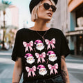 Coquette Pink Pink Bow Santa Season Coquette Pink Bow Xmas Shirt Cozy Season T-Shirts, Hoodie, Sweatshirt - T-Shirt, Sweatshirt, Hoodie
