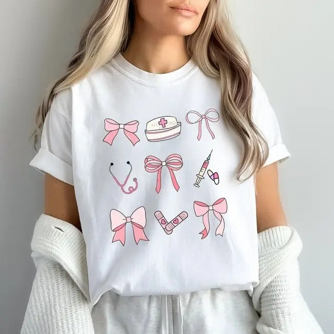 Coquette RN Shirt Nurse Graduation Pediatric Nurse Shirt NICU Nurse Shirt Icu Rn ER Nurse Nurse Practitioner Nurse Shirt T-Shirts, Hoodie, Sweatshirt - T-Shirt, Sweatshirt, Hoodie