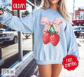 Coquette Strawberry Cute Berry Bow Her T-Shirts, Hoodie, Sweatshirt - T-Shirt, Sweatshirt, Hoodie