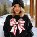 Coquette White Red Santa Shirt Xmas Vintage Xmas White Red Bow Shirt T-Shirts, Hoodie, Sweatshirt - T-Shirt, Sweatshirt, Hoodie