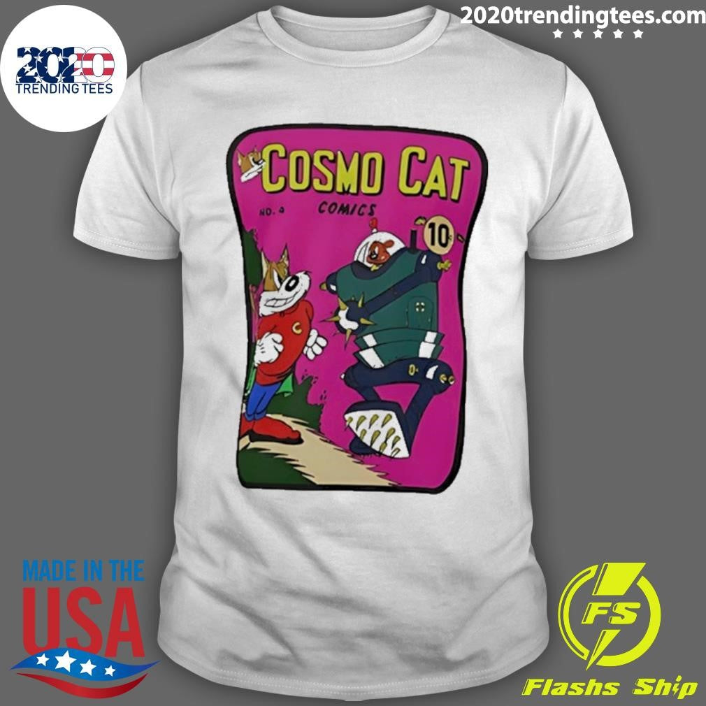 Cosmo Cat Comics Art Shirt Unisex T-shirt, Sweatshirt, Hoodie, Long Sleeve Tee - T-Shirt, Sweatshirt, Hoodie