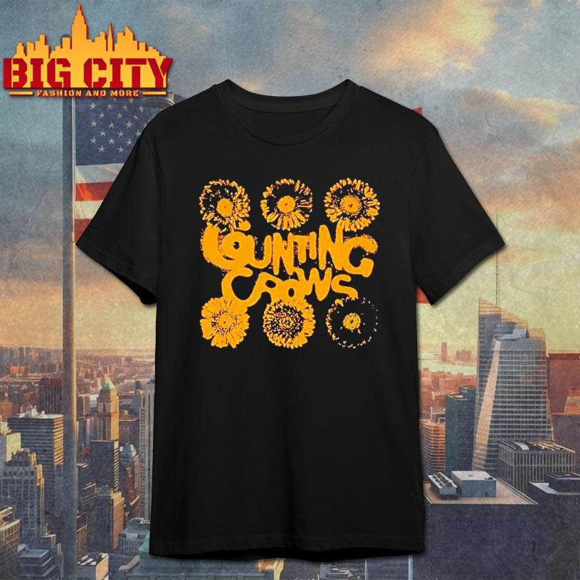 Counting Crows Band 90s Flower Shirt Unisex T-shirt, Sweatshirt, Hoodie, Long Sleeve Tee - T-Shirt, Sweatshirt, Hoodie