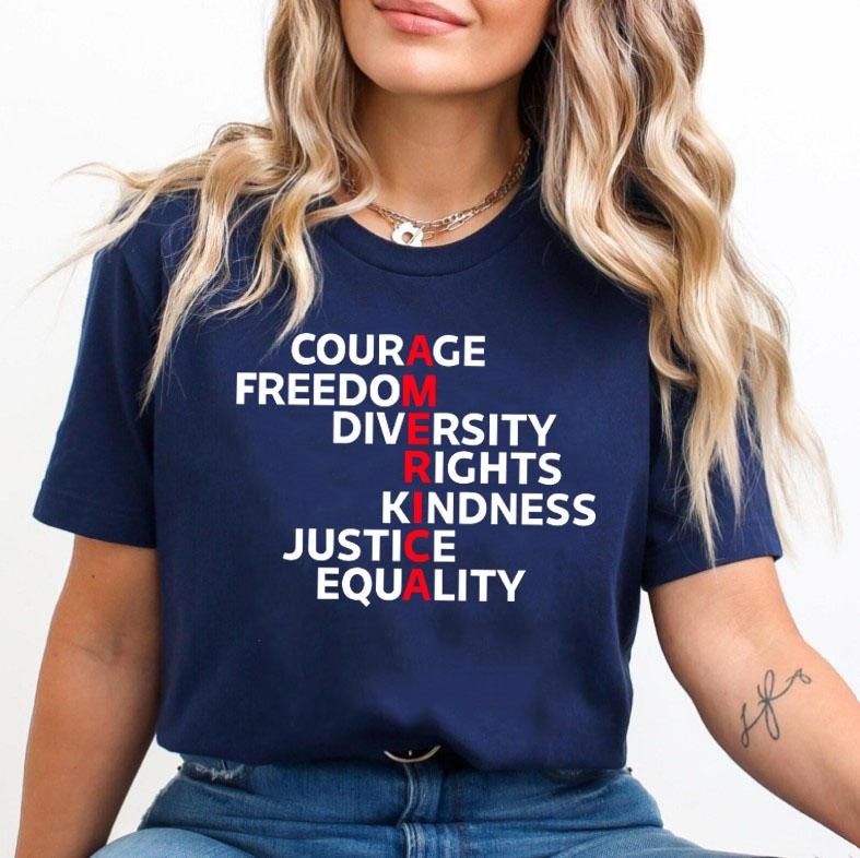 Courage Freedom Diversity Right Kindness Justice Equality Human Rights Shirt Anti Fascism Shirt Equality Protest T-Shirts, Hoodie, Sweatshirt - T-Shirt, Sweatshirt, Hoodie