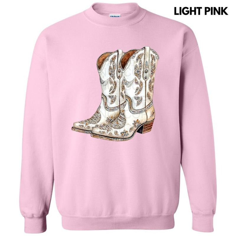 Cowgirl Boots Faux Rhinestone T-Shirts, Hoodie, Sweatshirt - T-Shirt, Sweatshirt, Hoodie