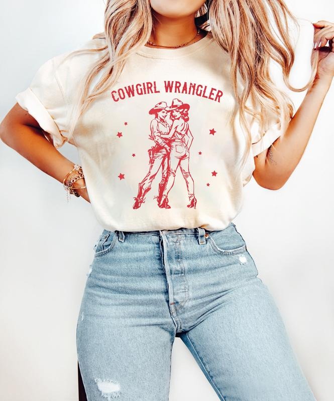 Cowgirl Wrangler Shirt Western Lesbian Queer Pride Month Shirt Gay Cowgirl Shirt Sapphic Queer Shirt Gay T-Shirts, Hoodie, Sweatshirt - T-Shirt, Sweatshirt, Hoodie