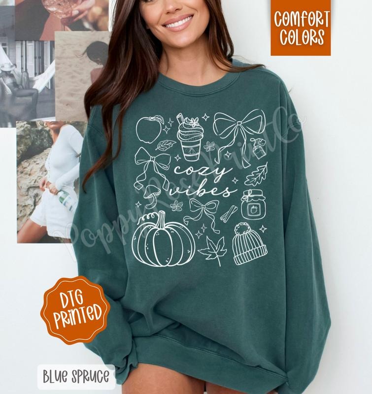 Cozy Comfort Colors Fall T-Shirts, Hoodie, Sweatshirt - T-Shirt, Sweatshirt, Hoodie