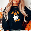 Creep Real Cute Ghost Halloween Spooky Season Skating Ghost Fall T-Shirts, Hoodie, Sweatshirt - T-Shirt, Sweatshirt, Hoodie