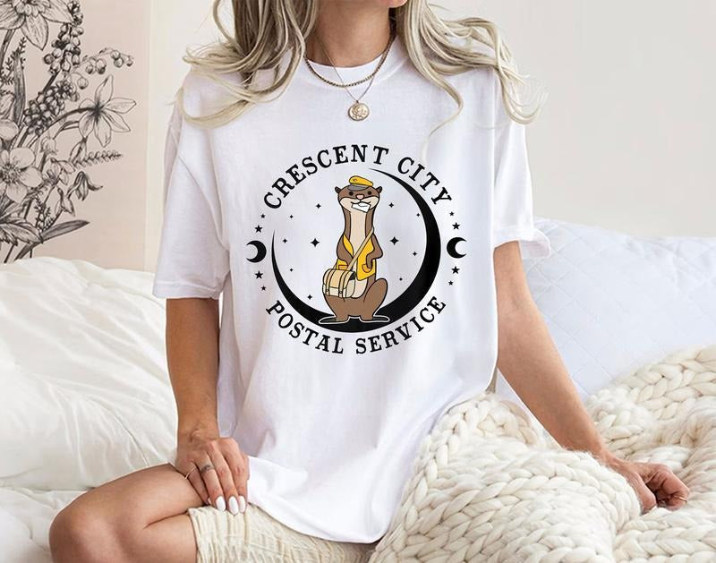 Crescent City Postal Service Shirt Otters Sarah J Maas Bryce Quinlan Pack Devils Danika Hunt Tharion T-Shirts, Hoodie, Sweatshirt - T-Shirt, Sweatshirt, Hoodie