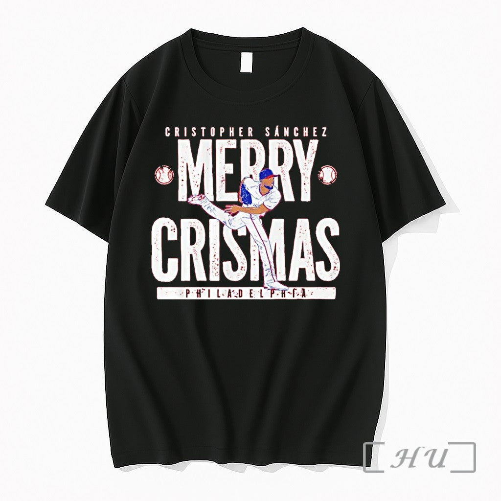 Cristopher Sanchez Merry Crismas Philadelphia Tshirts Sweater Hoodie Jpg Unisex T-shirt, Sweatshirt, Hoodie, Long Sleeve Tee - T-Shirt, Sweatshirt, Hoodie
