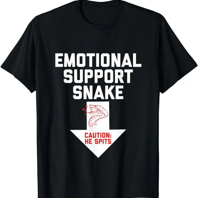 Crude Humor Shirts Crude Humor Inappropriate Emotional Support Snake Halloween Menswear Casual Cotton Top Basic Streetwear T-Shirts, Hoodie, Sweatshirt - T-Shirt, Sweatshirt, Hoodie