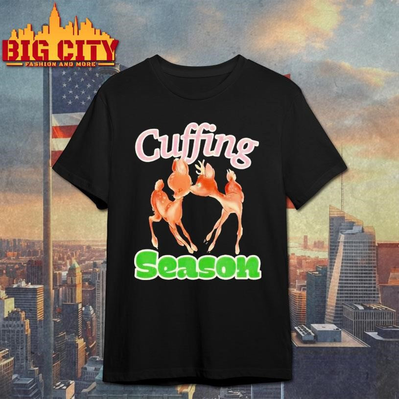 Cuffing Season Two Deer Graphic Shirt Unisex T-shirt, Sweatshirt, Hoodie, Long Sleeve Tee - T-Shirt, Sweatshirt, Hoodie