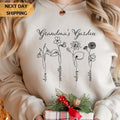 Custom Birth Flower Grandma Names Month Personalized Grandma T-Shirts, Hoodie, Sweatshirt - T-Shirt, Sweatshirt, Hoodie