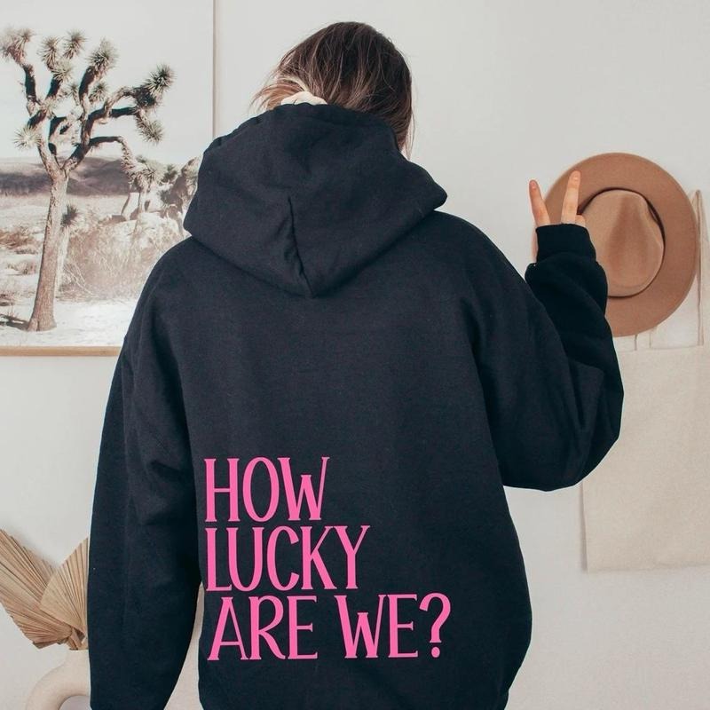 Custom Color Text How Lucky Are We Preppy Stuff Mental Health Shirt Country Western Downtown Girl Essentials Girly Shirt T-Shirts, Hoodie, Sweatshirt - T-Shirt, Sweatshirt, Hoodie