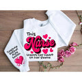 Custom Heart Her Sleeve Nurse Valentine Nurse Shirt Vday Her Medical Nurse Shirt T-Shirts, Hoodie, Sweatshirt - T-Shirt, Sweatshirt, Hoodie