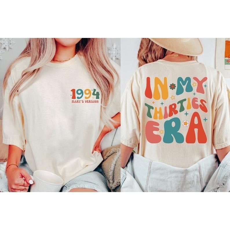 Custom My Thirties Era Shirt 30th Shirt My Thirties Era Personalized Shirt 30th ; Cotton Menswear T-Shirts, Hoodie, Sweatshirt - T-Shirt, Sweatshirt, Hoodie