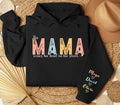 Custom Mama This Mama Wears Her Heart Her Sleeve Custom Personalized Mama T-Shirts, Hoodie, Sweatshirt - T-Shirt, Sweatshirt, Hoodie