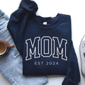 Custom Mom Mama Est 2024 Mom Pregnancy Announcement Cool Mom New Mom Womenswear 02 T-Shirts, Hoodie, Sweatshirt - T-Shirt, Sweatshirt, Hoodie