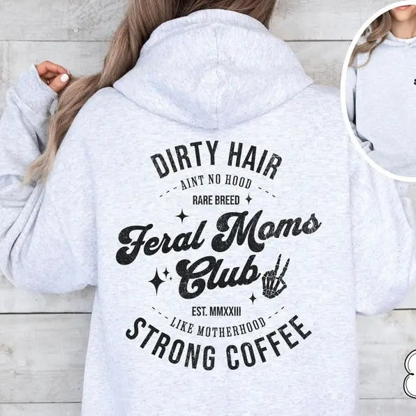 Custom Motherhood Funny Mom Feral Mom Club Funny Mom Mom Skeleton Personalized Mom New Mom T-Shirts, Hoodie, Sweatshirt - T-Shirt, Sweatshirt, Hoodie