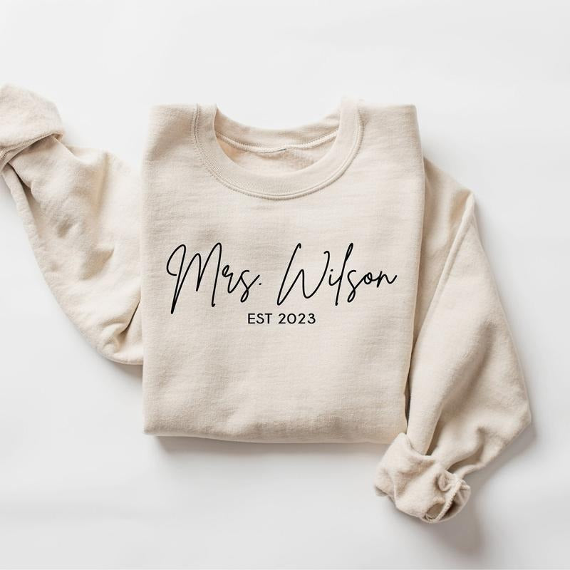 Custom Mrs Mrs Personalized Last Name Bride Be Custom Bridal Future Mrs Bride Wedding T-Shirts, Hoodie, Sweatshirt - T-Shirt, Sweatshirt, Hoodie