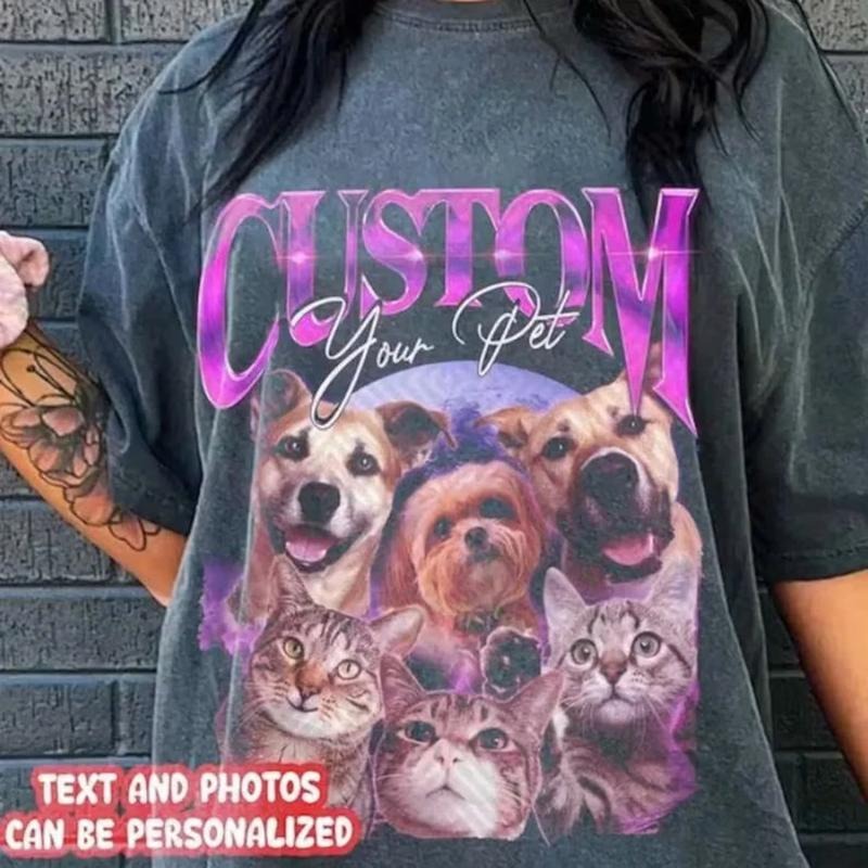 Custom Pet Shirt Custom Vintage Vintage 90s Rap Custom Bootleg Rap Vintage Dog Shirt Custom Dog Shirt Dog Top Womenswear T-Shirts, Hoodie, Sweatshirt - T-Shirt, Sweatshirt, Hoodie