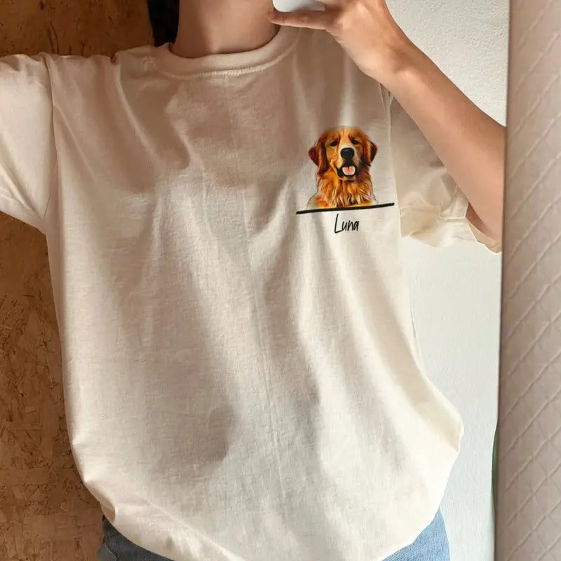 Custom Pet Shirt Pet Photo Name Custom Dog Shirt Personalized Dog Shirt Custom Dog Pet Shirt Custom Cat Shirt Top Womenswear Top Womenswear Streetwear Streetwear Summer Comfort T-Shirts, Hoodie, Sweatshirt - T-Shirt, Sweatshirt, Hoodie