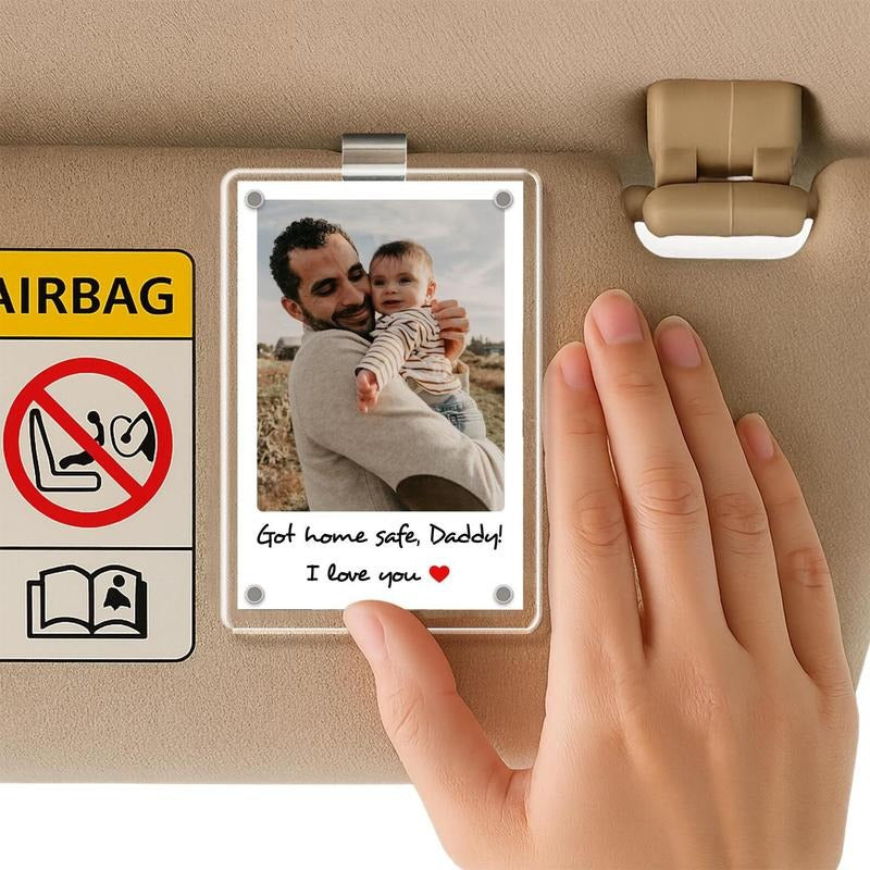 Custom Photo Car Visor Clip 2025 Dad Bonus Dad Husband New Dad Godfather T-Shirts, Hoodie, Sweatshirt - T-Shirt, Sweatshirt, Hoodie