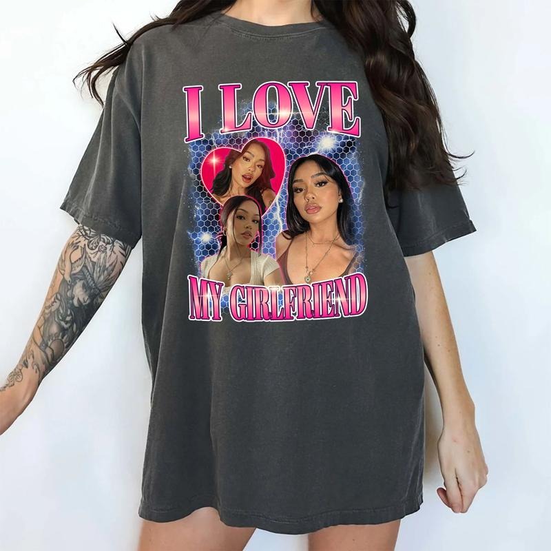 Custom Photo I Love My Girlfriend Shirt Boyfriend Vintage Bootleg Rap I Love My Gf Him Classic Menswear T-Shirts, Hoodie, Sweatshirt - T-Shirt, Sweatshirt, Hoodie
