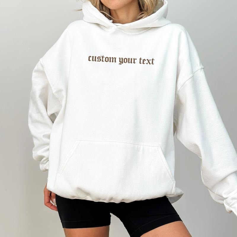 Custom Text Personalized Your Text Here Tops Custom Made Customized Womenswear T-Shirts, Hoodie, Sweatshirt - T-Shirt, Sweatshirt, Hoodie
