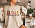 Custom This Mama Wears Her Heart Her Sleeve Personalized Mom Custom Mama Custom Mama Custom Mom T-Shirts, Hoodie, Sweatshirt - T-Shirt, Sweatshirt, Hoodie